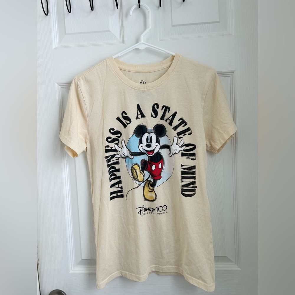 Disney 100 butter yellow size small women’s t shirt